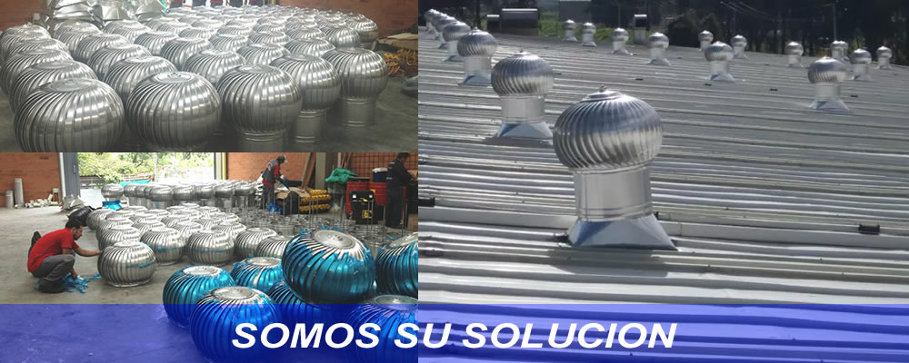 EXTRACTORES EOLICOS INDUSTRIALES EN COLOMBIA, VENTILACION INDUSTRIAL y EXTRACTORES EOLICOS, EXTRACTORES EOLICOS INDUSTRIALES