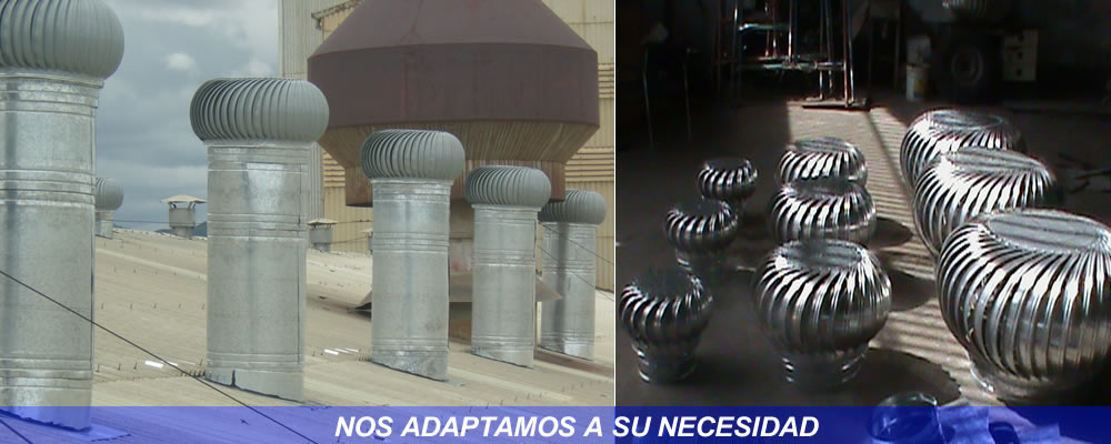 EXTRACTORES EOLICOS Y VENTURI - VENEZUELA, VENTILACION INDUSTRIAL y EXTRACTORES EOLICOS, EXTRACTORES EOLICOS INDUSTRIALES